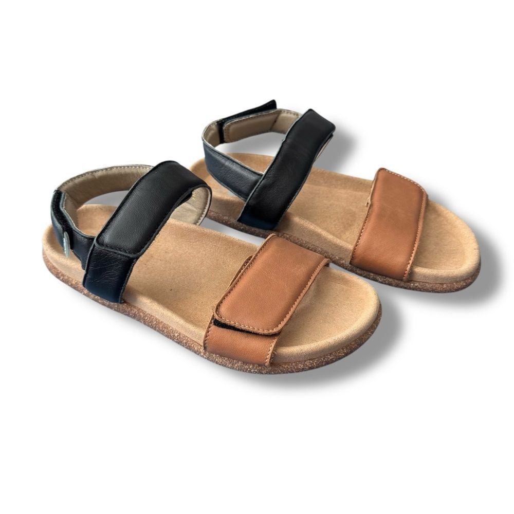 Cloud Footwear Lana Leather Ankle Strap Sandals Tan Black Women’s US 6 - Picture 4 of 10